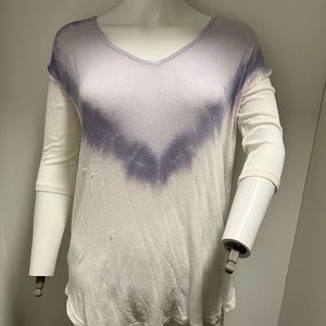 Free people see through pull over top wire with purple